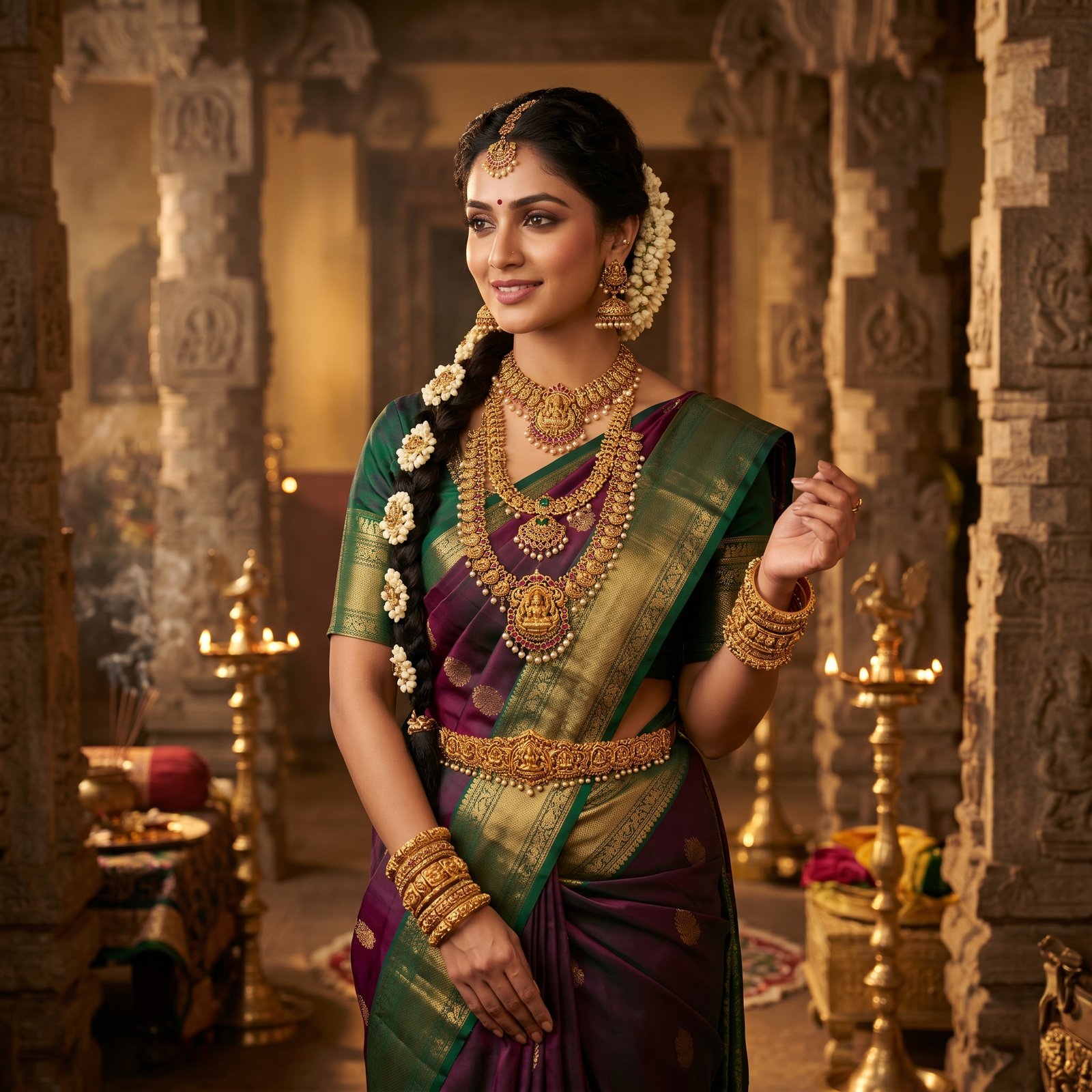 Luxury temple jewellery collection for women by Avadhara